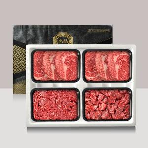 1등급 한우 선물세트 1.2kg 등심600g+불고기300g+국거리300g 추석 명절 소고기