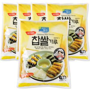 국내산 찹쌀가루 1kg 5개-떡가루 찹쌀 전분