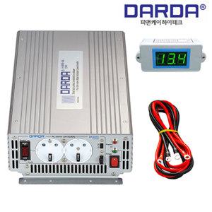 차량용인버터 DK1212A 12V 1200W 1.2KW 캠핑용 순수정현파 다르다인버터