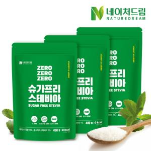 네이처드림 설탕대체 슈가프리 스테비아 파우치 400g 3박스 / 에리스리톨