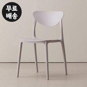 로닌 PP 식탁의자 베란다(2개1세트/라이트그레이)