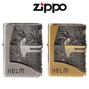 M- USA 정품 지포 라이터 중세 투구 엠블럼 2칼라 골드 실버 ZIPPO HELM 지포 헬름 (골드/실버) 한강