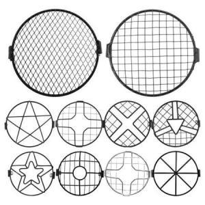 비비125 오토바이 범용 헤드라이트 그릴 커버 레트로 크루저 블랙 메탈 메쉬