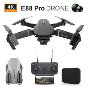 E88 와이파이 FPV RC 드론 4k 전문 HD 카메라 광각 HD 카메라 접이식 미니 RC 헬리콥터 원격 조종 비행기