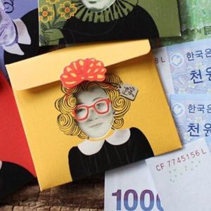 [오너클랜]방긋 미니 돈봉투 신사임당