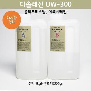 [다솔레진] DW300_크리스탈레진 주제(1kg)+경화제(350g)