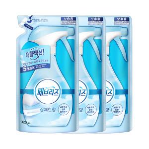 페브리즈 상쾌한향 보충형 리필 320ml x 3개