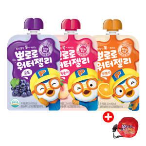 팔도 뽀로로 워터젤리 3종(오렌지+복숭아+포도) 120ml x 40ea+장바구니