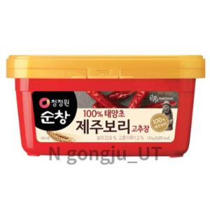 청정원 순창 100 태양초 제주보리 고추장 1.5kg 1개