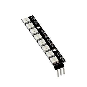 아두이노 네오픽셀 8비트 RGB LED 일자형 패널 WS2812 (기역자 핀헤더)