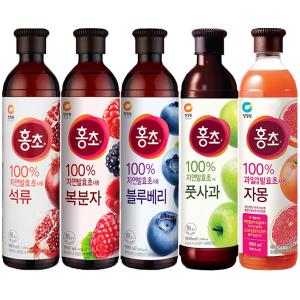 청정원 홍초 900ml 석류/복분자/블루베리/풋사과/자몽 모음전