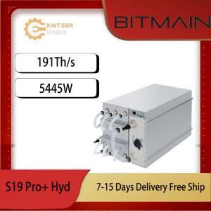 Bitmain Antminer S19 Pro Hyd 191T 5445W BTC BCH BSV 비트코인 채굴기 하이 냉각 Asic 채굴기