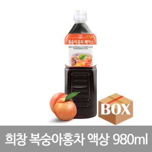 [희창]복숭아 홍차 액상 1박스(980mlx15개)/아이스티