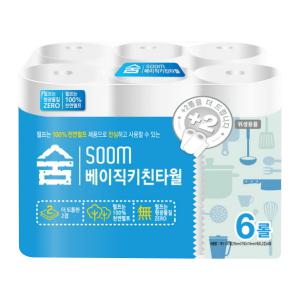 숨 키친타올 베이직 2겹 100매 x 6롤