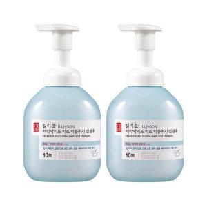 일리윤 세라마이드 아토 버블워시앤샴푸, 400ml, 2개