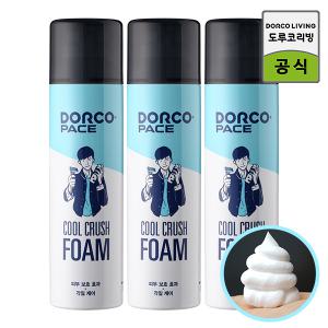 도루코 페이스 대용량 쿨크러쉬 쉐이빙폼 250ml 3개