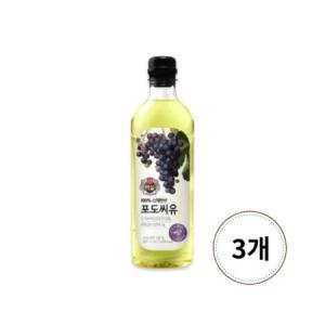 CJ제일제당 백설 포도씨유 900ml x 3개