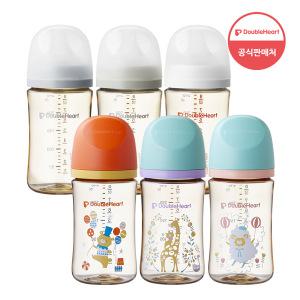 더블하트 모유실감 3세대 PPSU 240ml (M/L 젖꼭지 포함) 모음전