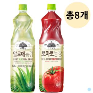 가야농장 알로에 + 토마토 주스 음료 추천 1.5L 총8개