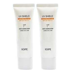 아이오페 유브이 쉴드 선 프로텍터 SPF50+ PA++++ 50ml x2개 a2-1