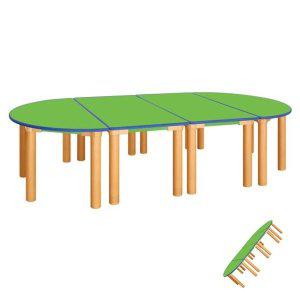 [기타]이햐 안전 연두 열린 4~6학년 책상 기본다리 630mm 어린이책상 미술학원책상 세미나테이블