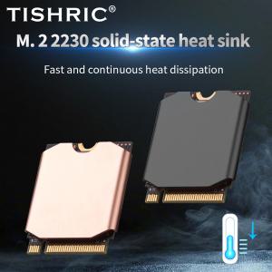 TISHRIC M2 SSD 쿨러 구리 솔리드 스테이트 방열판 열전도성 실리콘 웨이퍼 M.2 2230 솔리드 스테이트 드라