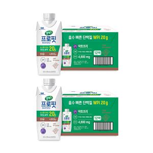 셀렉스 프로핏 웨이프로틴, 초콜릿, 330ml, 12개입, 2개