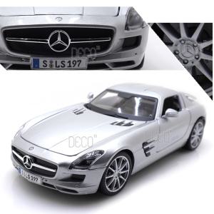 1:18 벤츠 SLS AMG 실버 미니카 다이캐스트 피규어