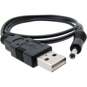 NETmate USB 전원 케이블 0.8M (3.5x1.4mm) USB AM to DC Plug 0.8M [외경:3.5mm/내경:1.4mm]