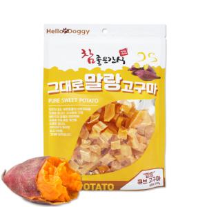 참좋은간식 그대로 말랑고구마 큐브 250g  강아지간식