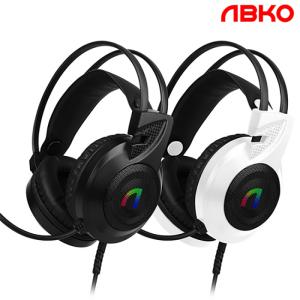 ABKO N460 가상 7.1 ENC 초경량 RGB 게이밍 헤드셋