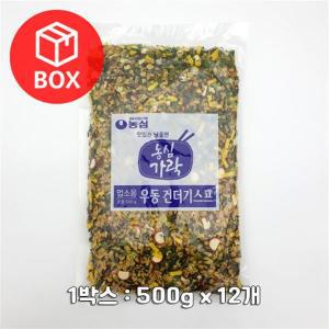 농심 가락우동 건더기스프 500g 1박스(12개)