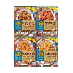 오즈키친 치킨4종 각 1봉(총 4봉) /마늘간장치킨+양념치킨+크리스피치킨+핫크리스피치킨