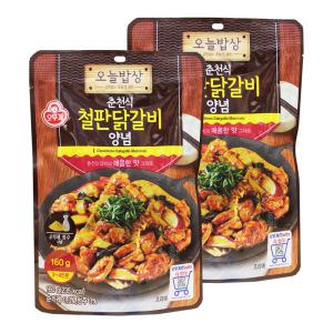 오뚜기 오늘밥상 춘천식 철판닭갈비양념 160g 2개