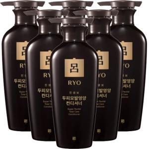 려 진생보 린스 두피 모발 영양 탈모 컨디셔너 (중건성 두피용) 400ml X 6개