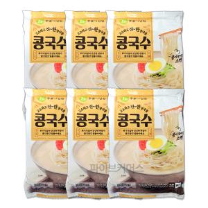 이가자연면 콩국수 160g X 6개 콩국수세트 콩국물