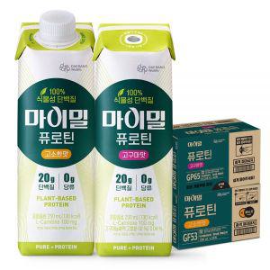 마이밀 퓨로틴 고소한맛 24팩+고구마맛 24팩 식물성 단백질 100% 단백질 음료 (총 250ml 48팩)