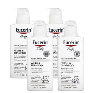 Eucerin 유세린 베이비 워시 앤 샴푸 400ml x4팩