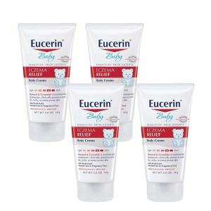 Eucerin 베이비 건성 에크즈마 바디크림 (141g) x4팩 Baby Eczema Relief Body Cream