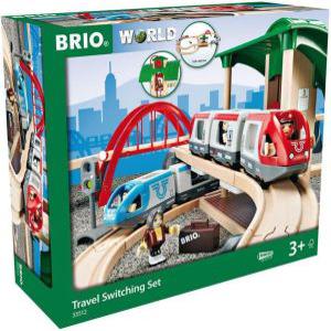 BRIO 브리오 트래블 레일 세트 원목 전동 기차 여객 열차