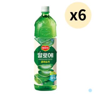 델몬트 주스 알로에 음료 탕비실 행사용 추천 1.5L 6p