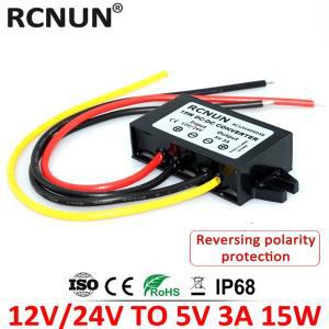 RCNUN-12 V 24V 5 3A 5A 10A 스텝다운 DC 컨버터 레귤레이터, 50W 12 볼트 벅 LED 전원 공급 장치 자동차용