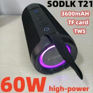 SODLK T21 고출력 컬러 RGB 유행 블루투스 스피커 가족 모임 영화 서브 우퍼 60W