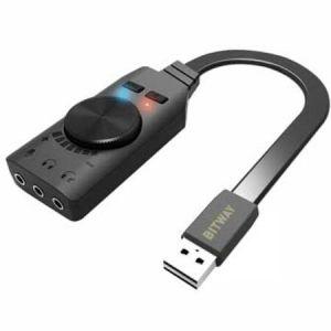 PC용품 비트웨이 USB 7.1ch 사운드 카드 GS3 외장형사운드카드