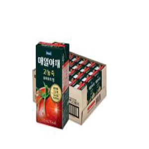 매일야채 고농축 토마토의 힘 라이코펜 주스 125ml x 24팩 활기찬 하루 토마토 주스