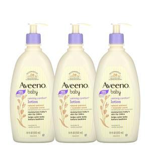 Aveeno 아비노 베이비 카밍 콤포트 오트밀 라벤더 바디로션 (532ml) x3팩