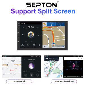 차량용 오디오 블루투스 SEPTON 범용 카 라디오 폭스바겐 닛산 기아 도요타 기아용 카플레이 GPS 멀티미디