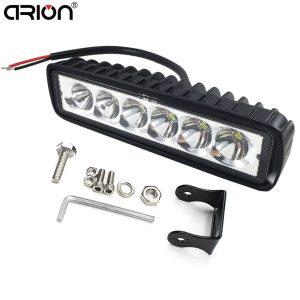 18W LED 작업 조명 스팟 보트 운전 램프 4WD 스포트라이트 주간 주행 조명 바, 트럭 트랙터 4x4 오프로드 S