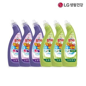 [엘지생활건강]홈스타 락스와세제 후로랄파인750ml*3+허벌시트750ml*3개