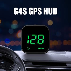 자동차속도계 G4S GPS HUD 자동차 헤드업 디스플레이 거치대 2.5 인치 스크린 스탠드 LED 시계 나침반 속도